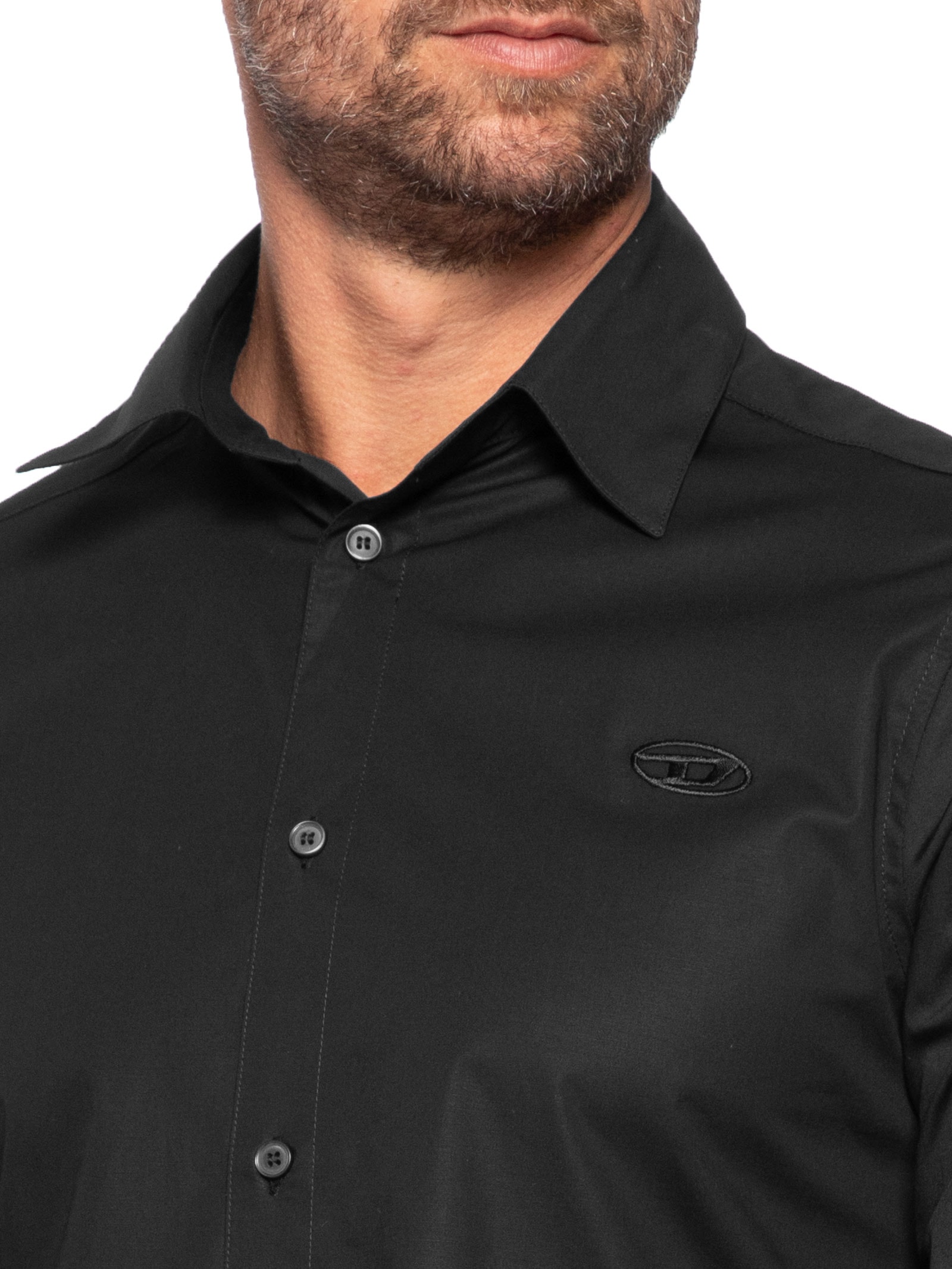 Camisa Masculina Manga Longa Preto Diesel