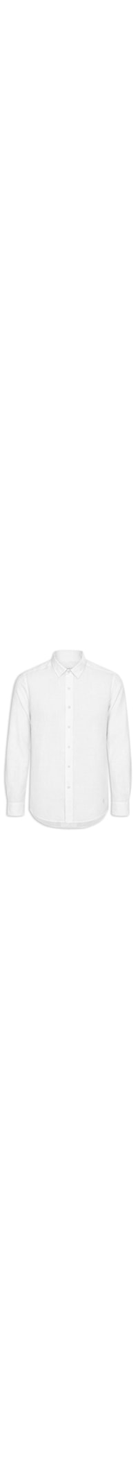 Camisa Masculina Manga Longa Puro Linho - Branco