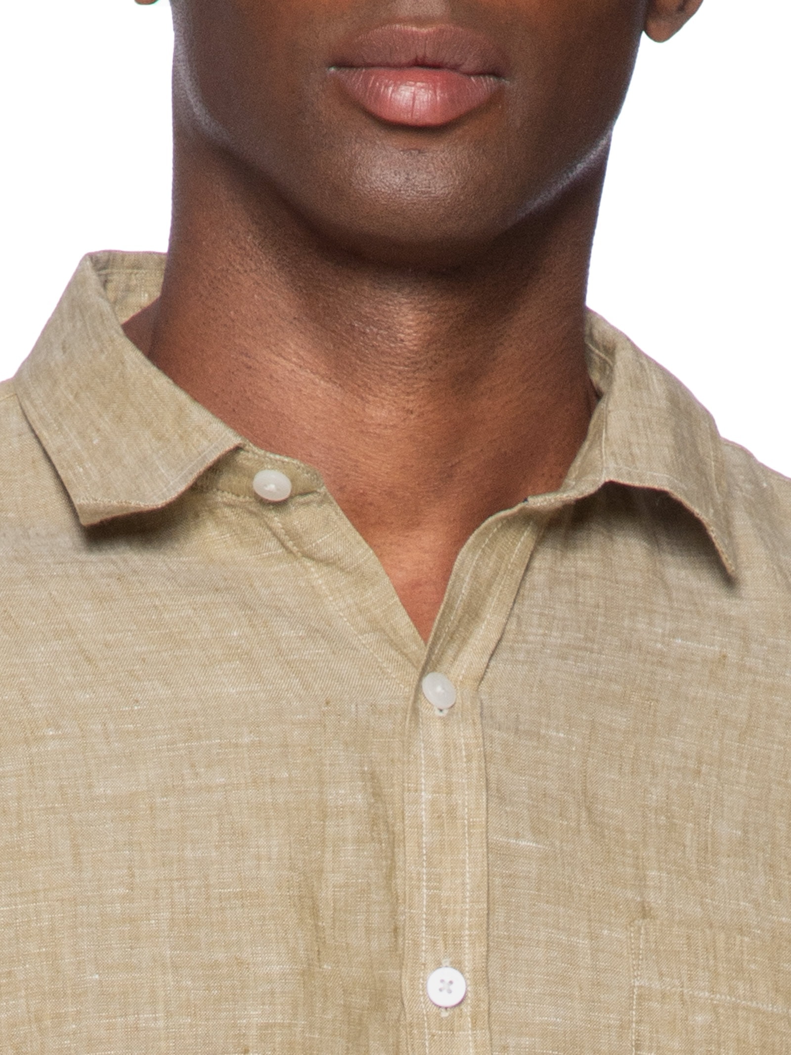 Camisa Masculina Manga Longa Puro Linho Estival Bege Foxton