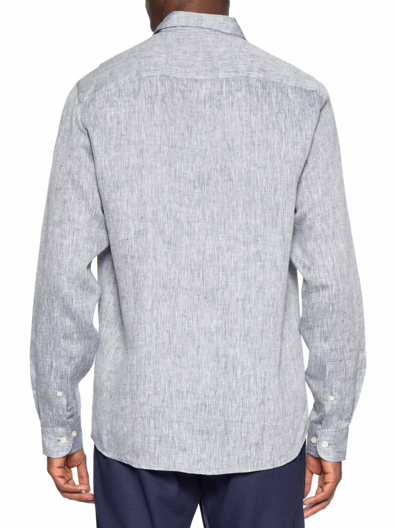 Camisa Masculina Manga Longa Rogerio Azul Reserva