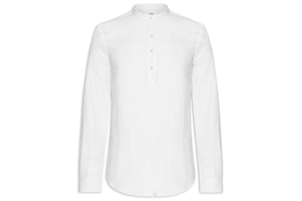 Camisa Masculina Manga Longa Santorini - Branco 