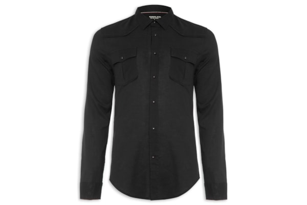 Camisa Masculina Manga Longa Travel - Preto