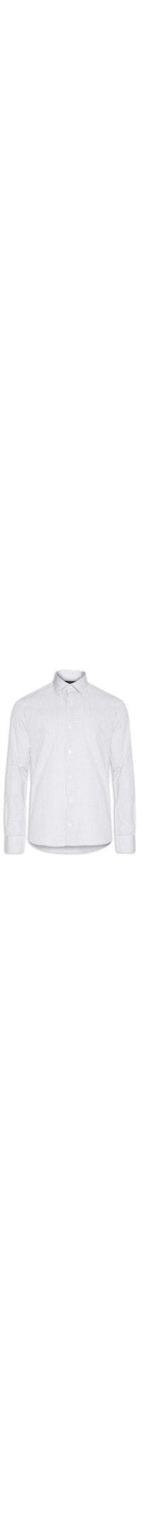 Camisa Masculina Manga Longa Xadrez Sante - Branco