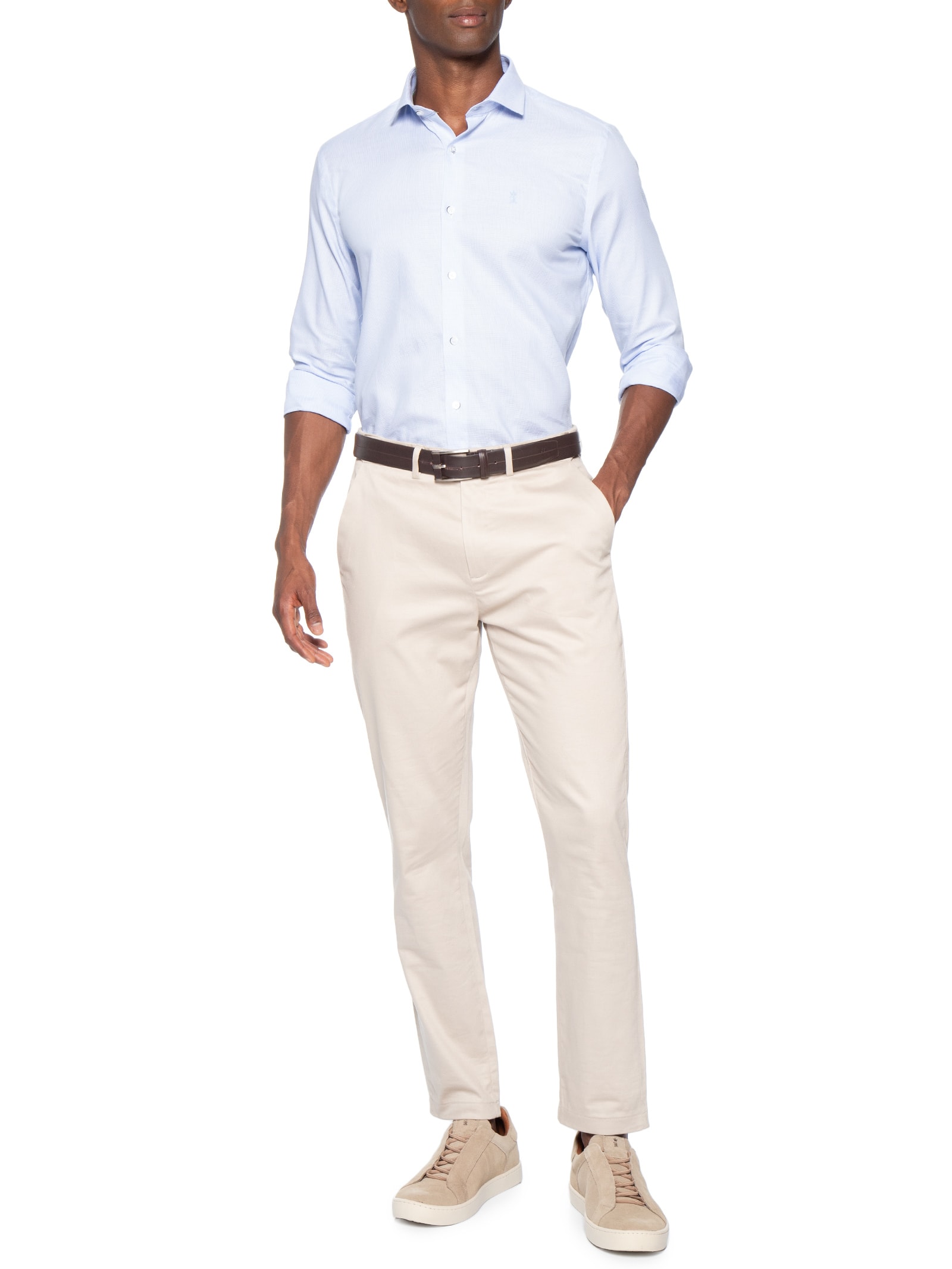 Camisa Masculina Maquineta Roma Wave Azul Sergio K