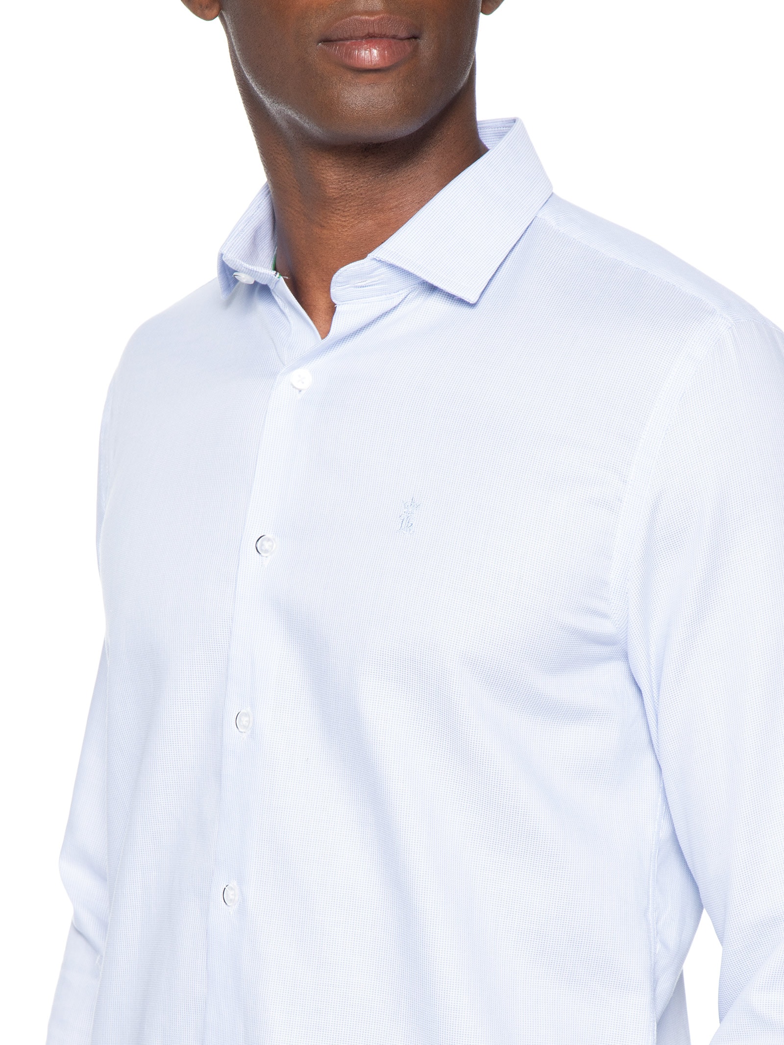 Camisa Masculina Maquineta Roma Wave – Azul Sergio K