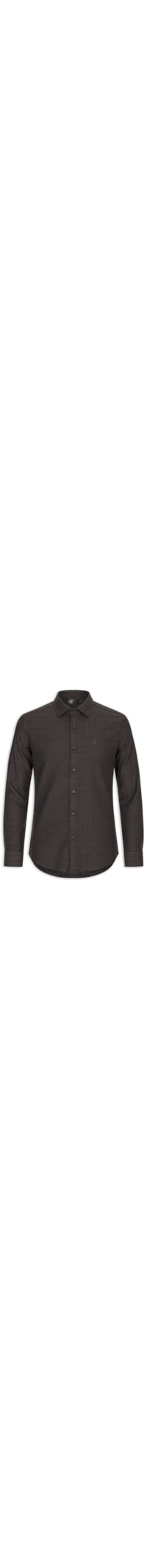 Camisa Masculina Maquineta Tme Mid Quadros - Marrom