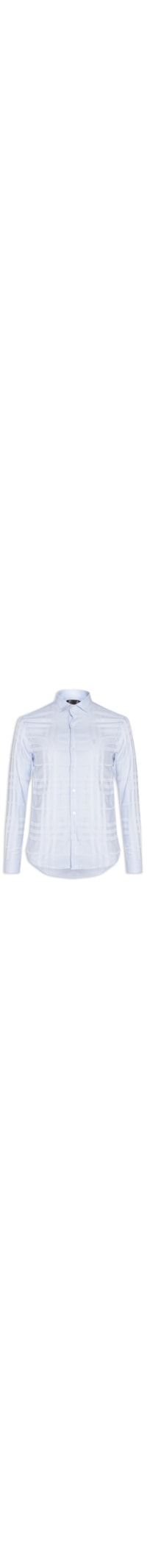 Camisa Masculina Maquinetada Big Xadrez – Azul