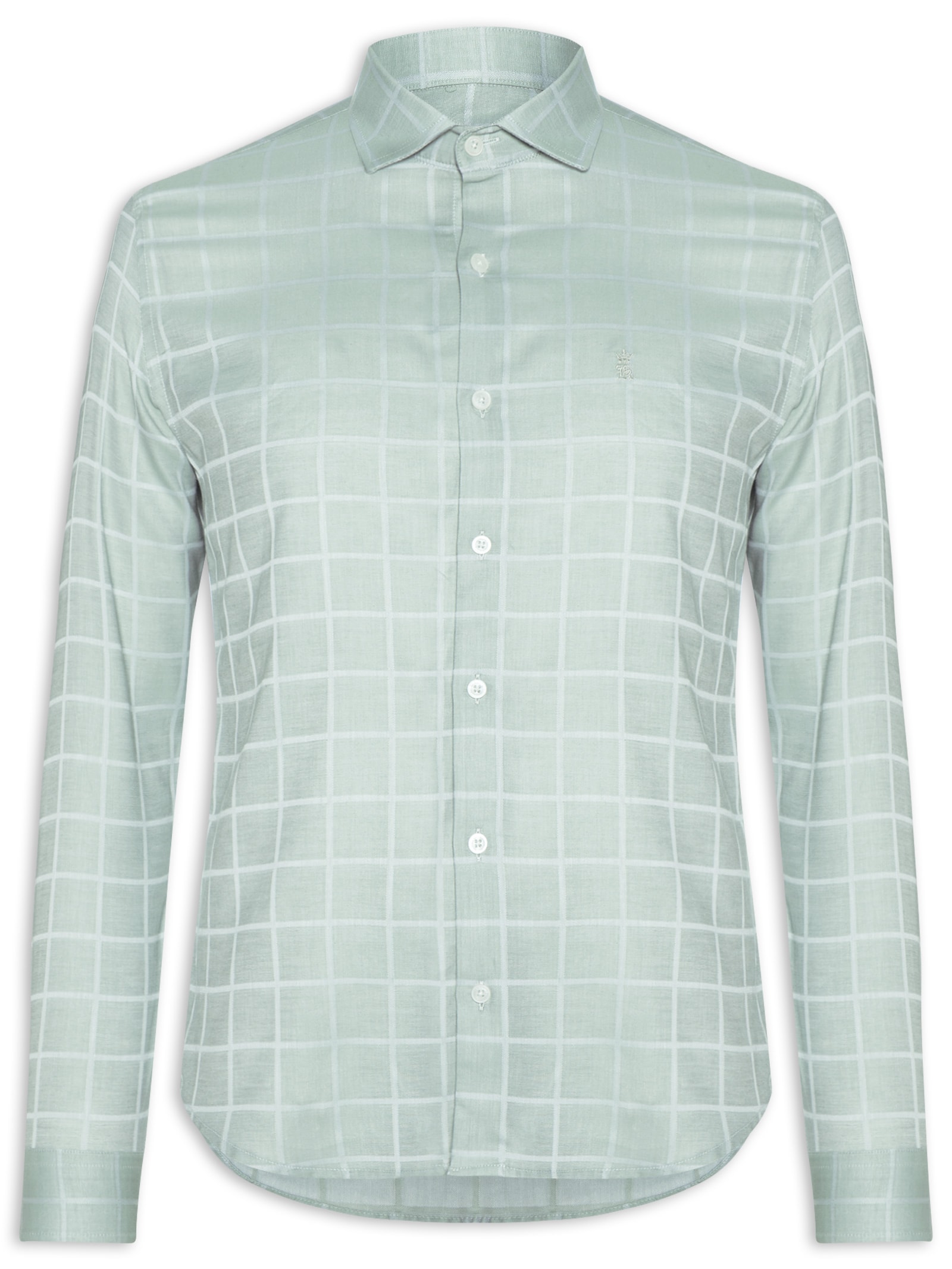 Camisa Masculina Maquinetada Square – Verde Sergio K
