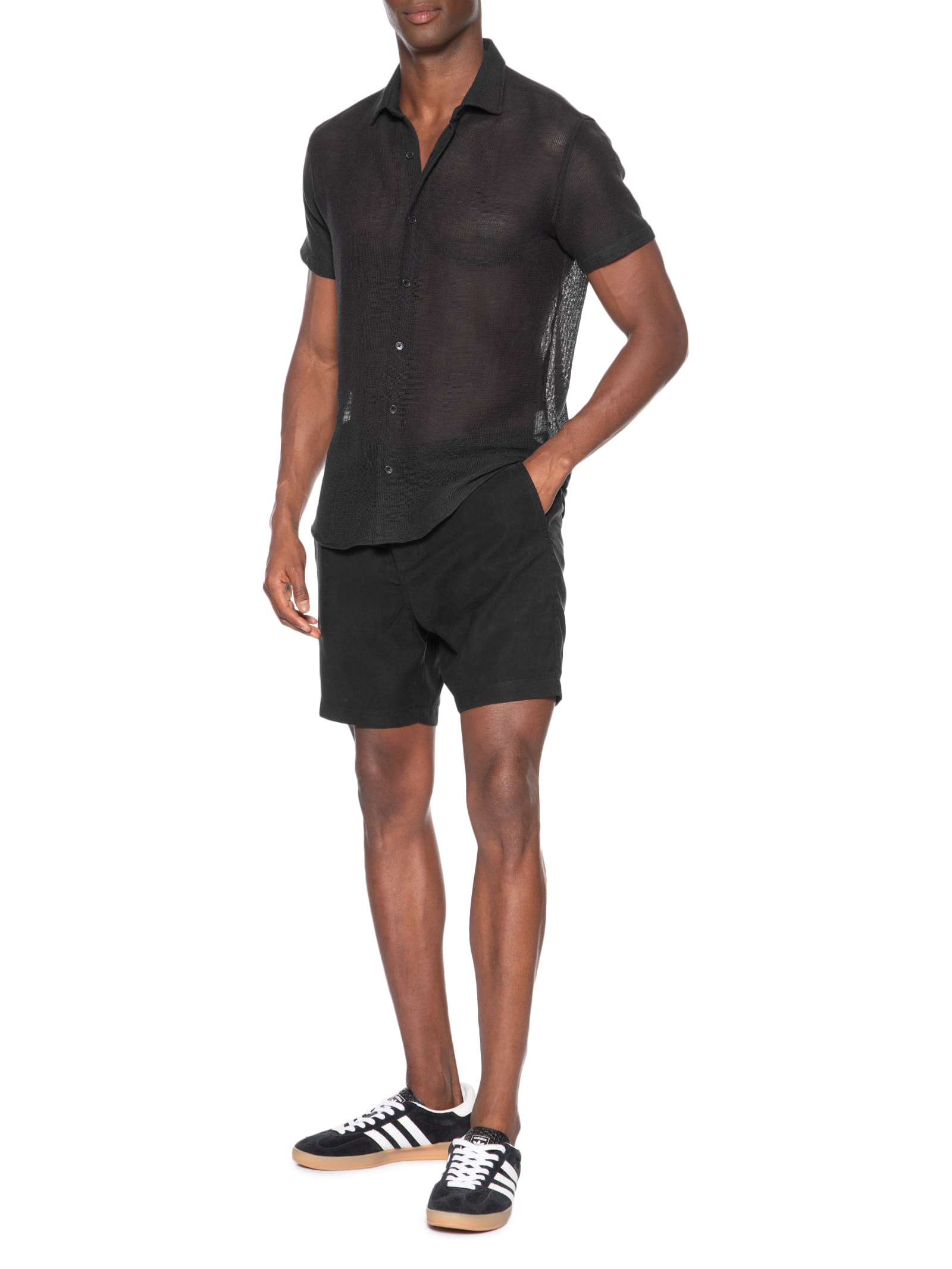 Camisa Masculina Mare Regular Fit Preto Sergio K