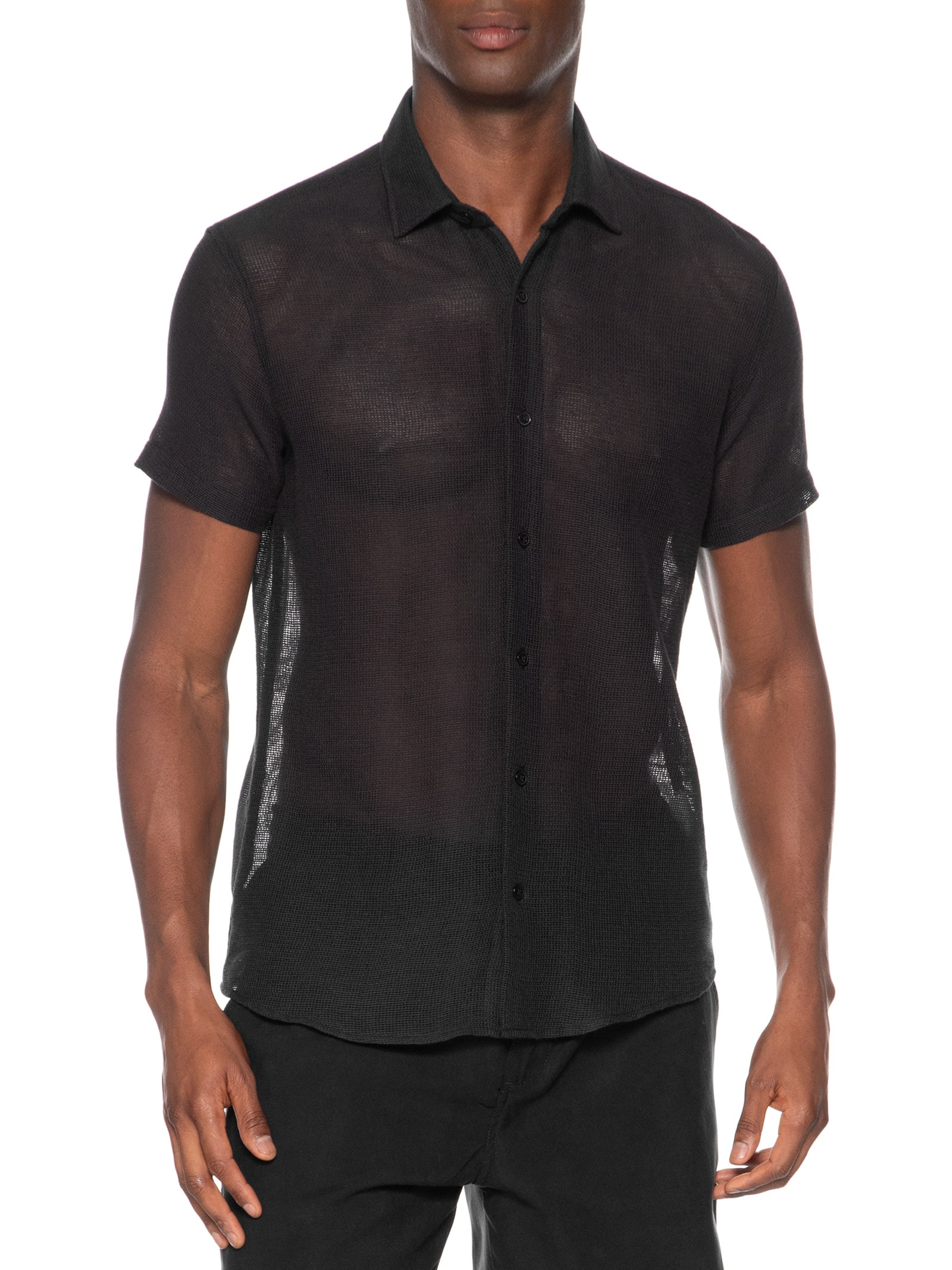 Camisa Masculina Mare Regular Fit Preto Sergio K