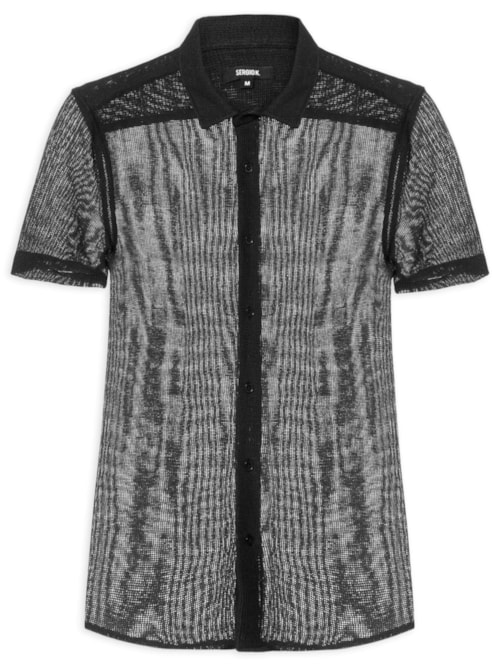 Camisa Masculina Mare Regular Fit – Preto