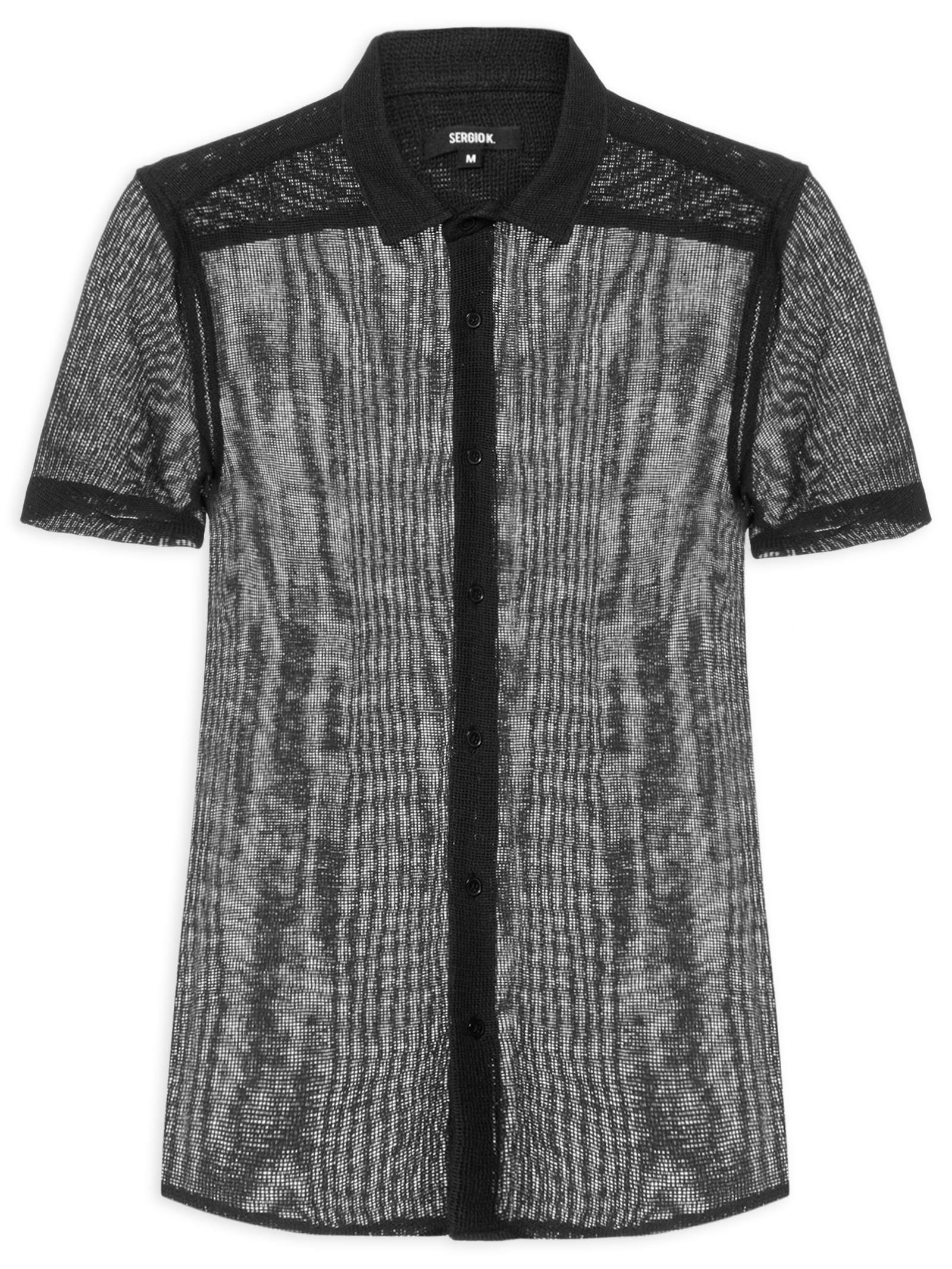 Camisa Masculina Mare Regular Fit Preto Sergio K