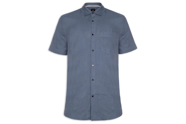 Camisa Masculina Mc Classic Linen - Azul