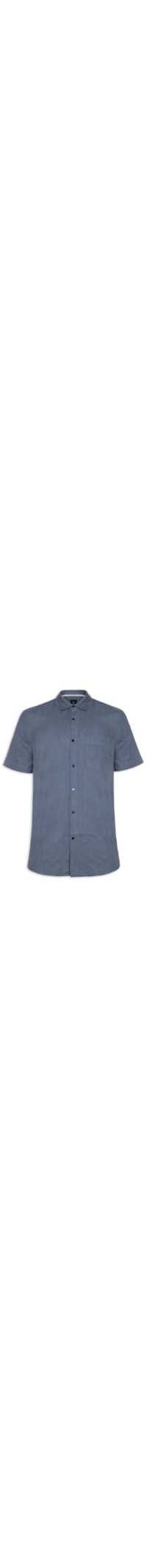 Camisa Masculina Mc Classic Linen - Azul