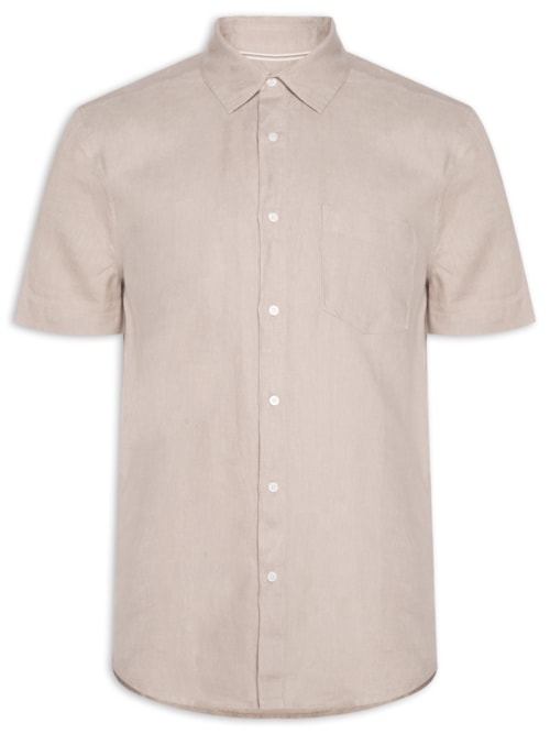 Camisa Masculina Mc Classic Linen – Bege