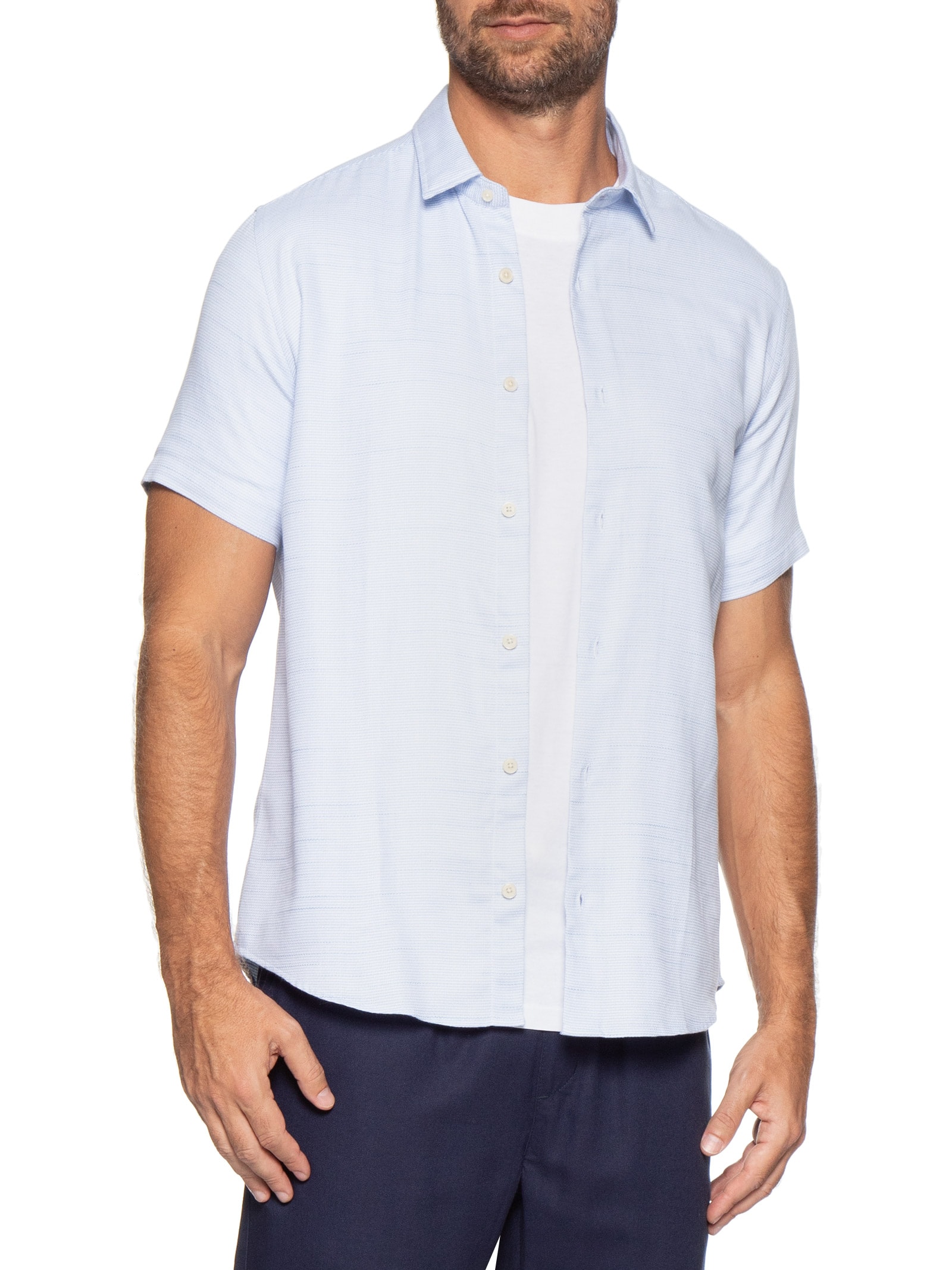 Camisa Masculina Mc Lagos Azul Reserva