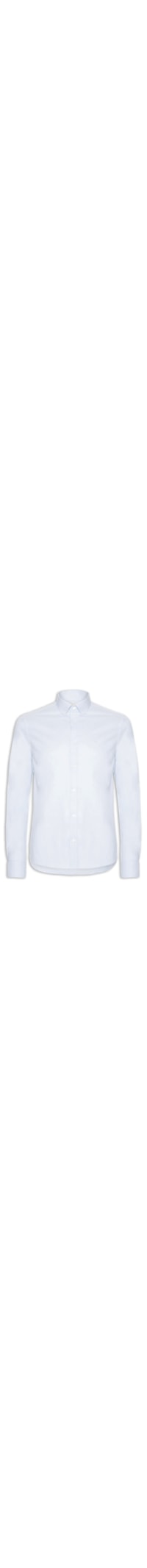 Camisa Masculina Ml Regular Oxford Com Elastano - Azul