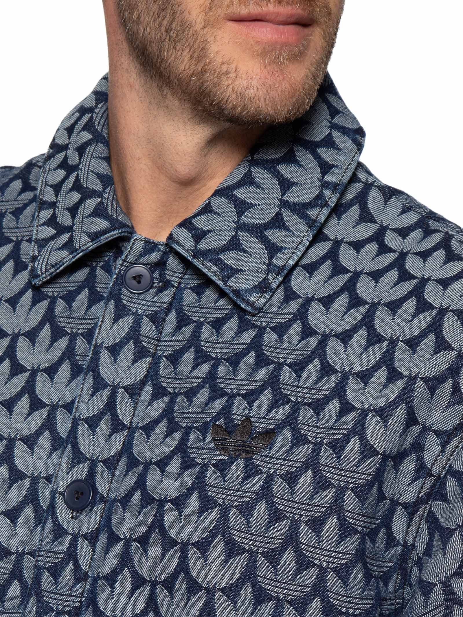 Camisa Masculina Monogram Shirt Azul Adidas Originals