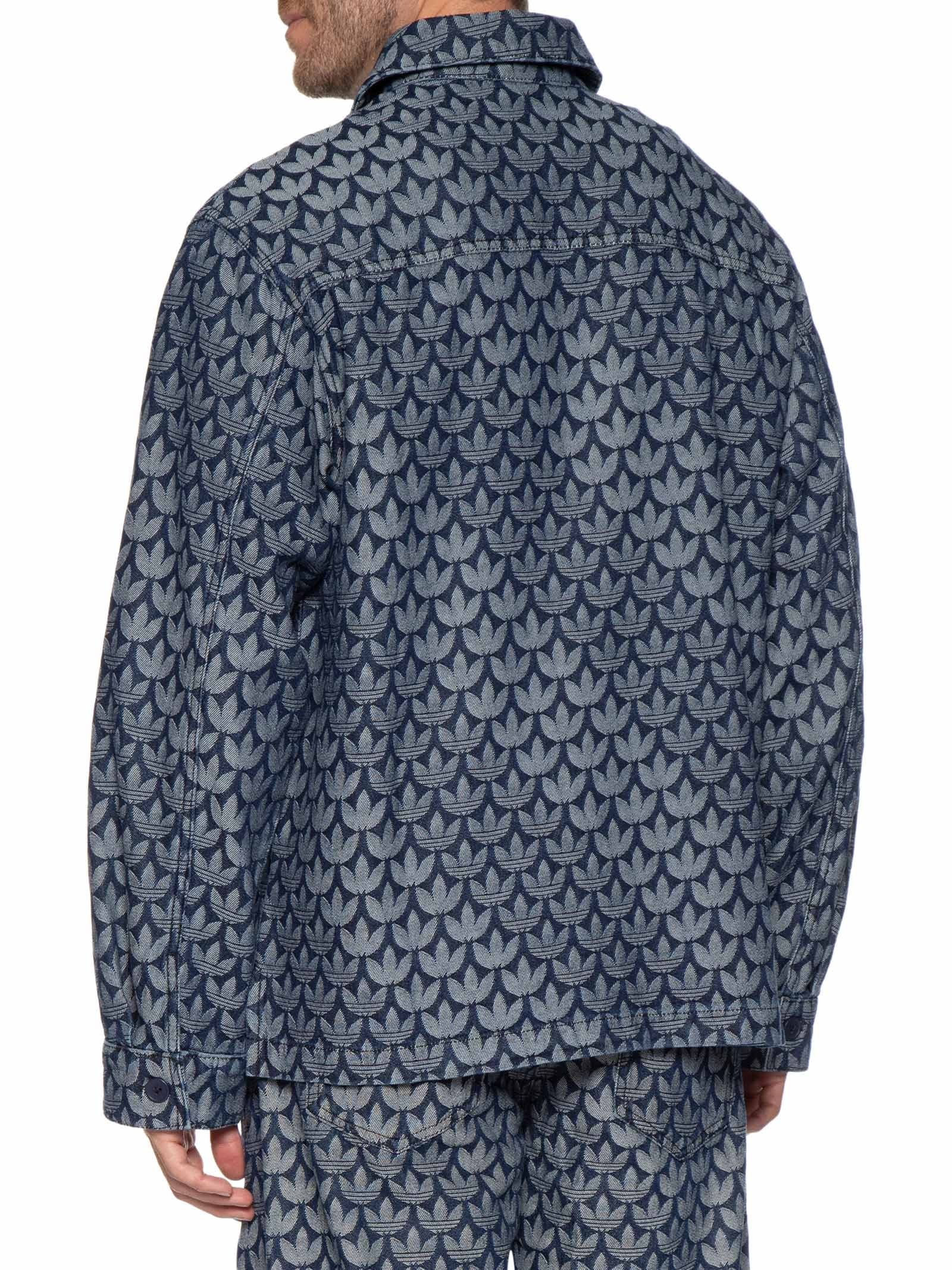 Camisa Masculina Monogram Shirt Azul Adidas Originals