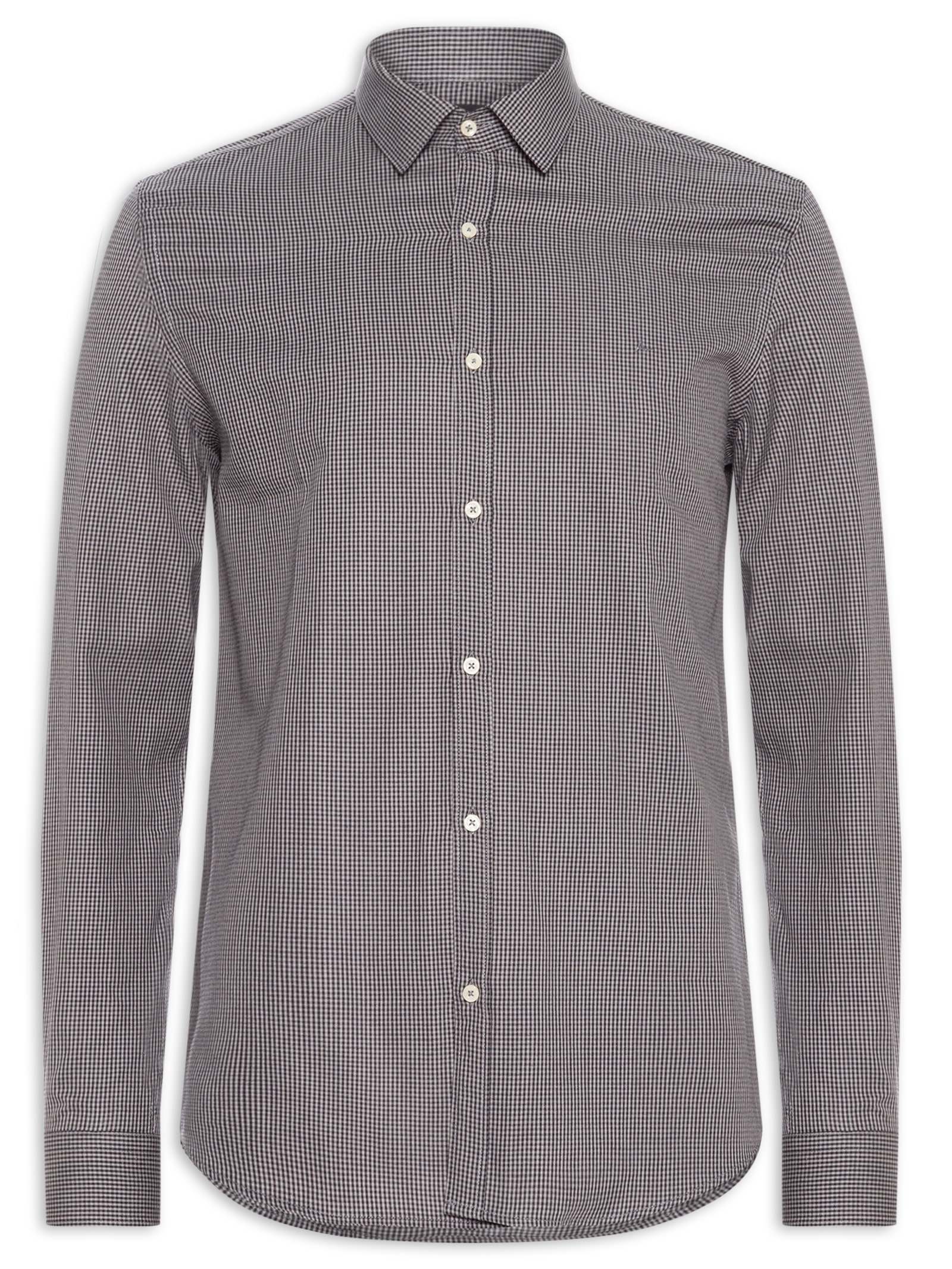 Camisa Masculina Mxd Damero Slim Fit Algodão Verde Aramis