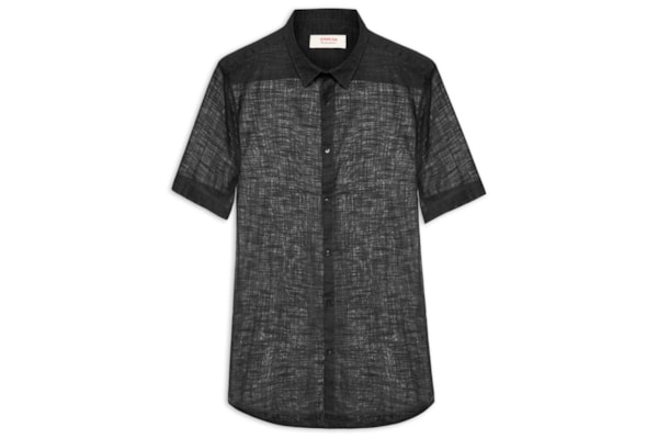 Camisa Masculina New Texture Color - Preto