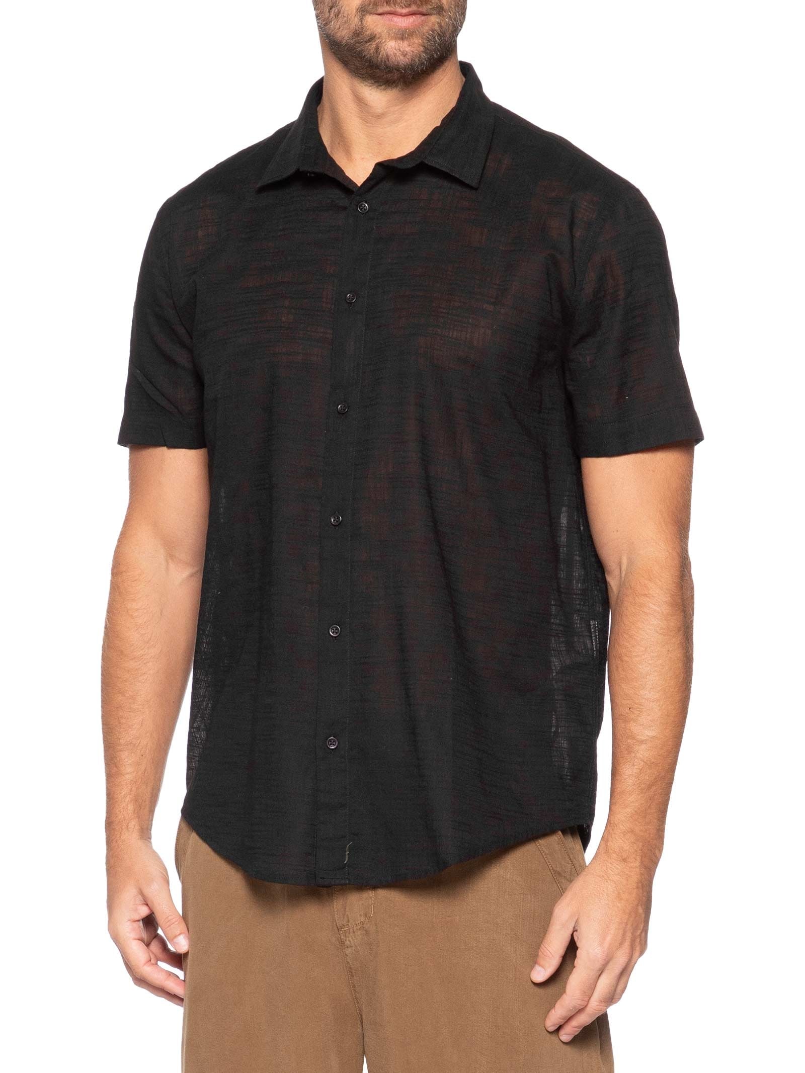 Camisa Masculina New Texture Color Preto Osklen