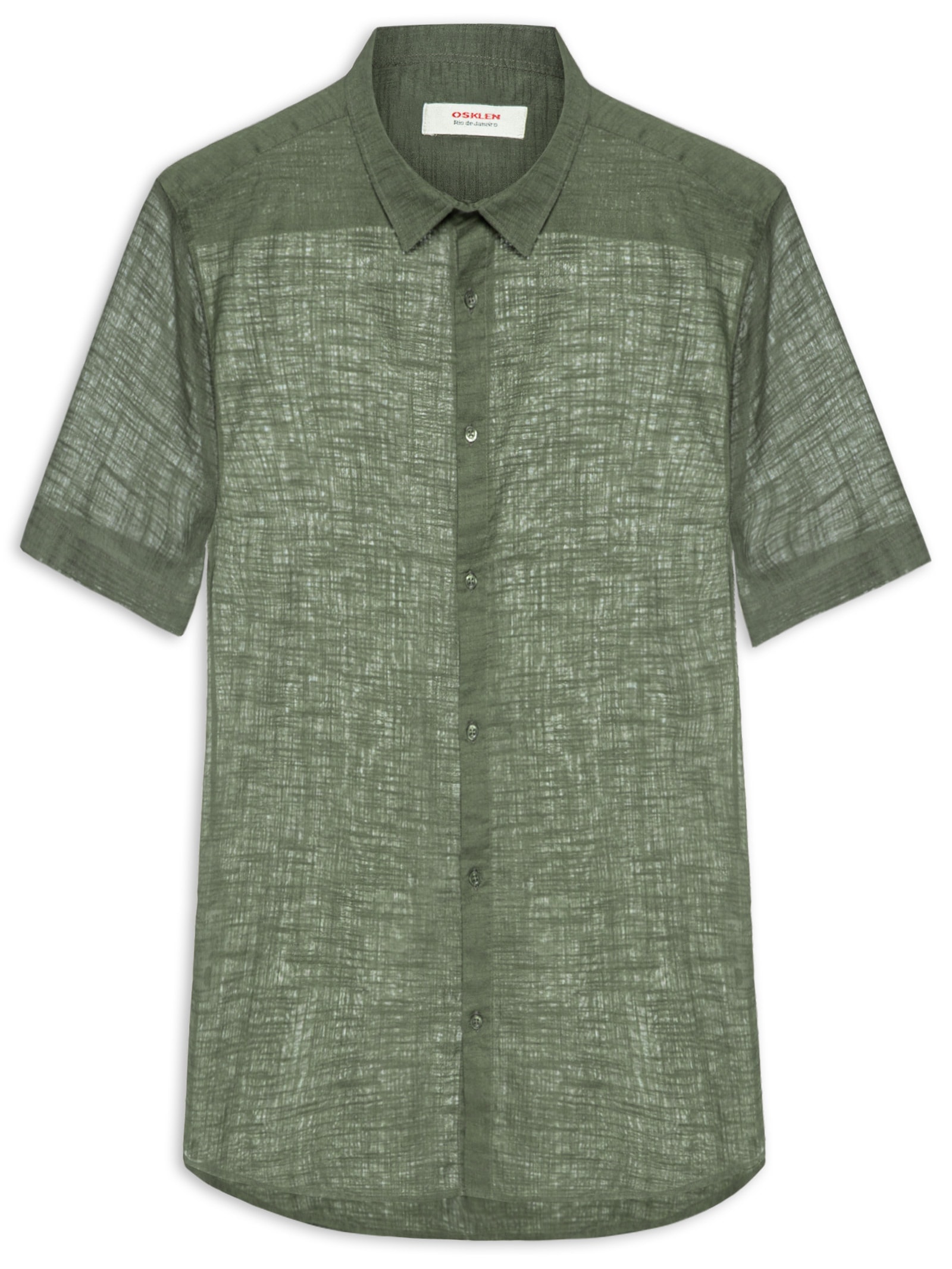 Camisa Masculina New Texture Color Verde Osklen