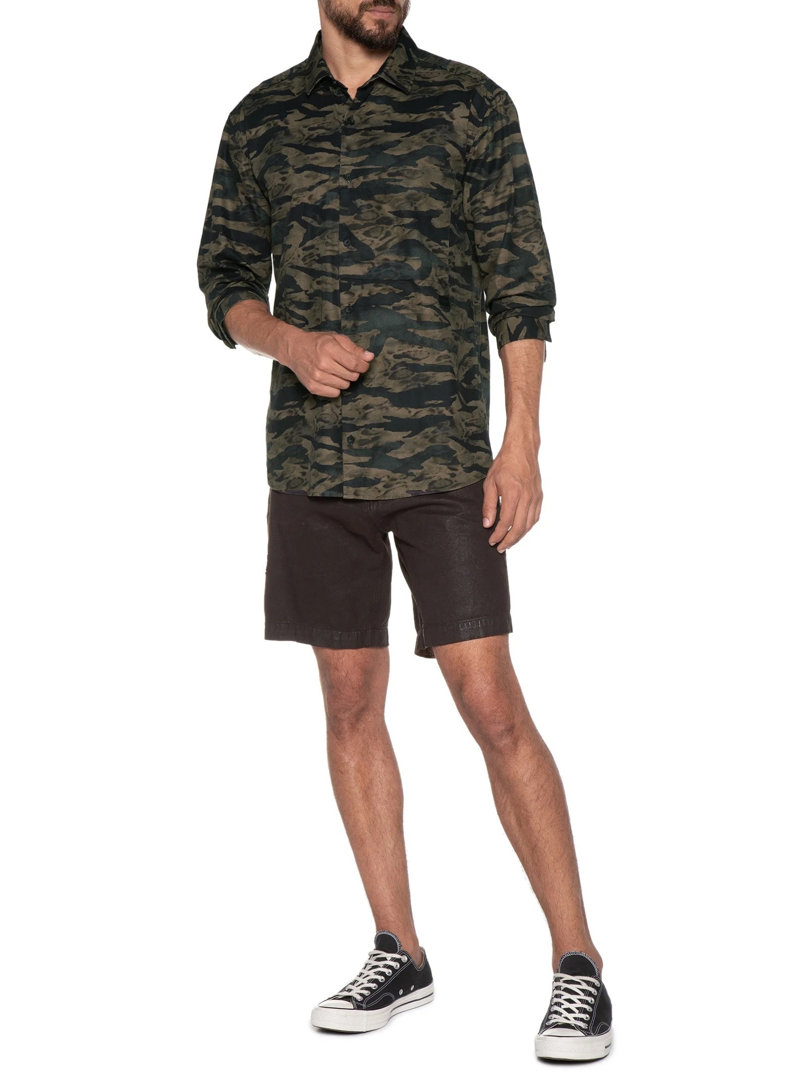 Camisa Masculina New Zebra Animal Print John John