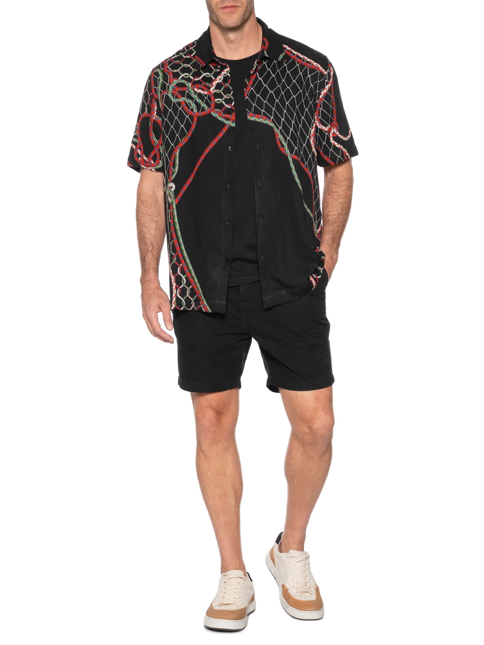 Camisa Masculina Nós Preto Osklen