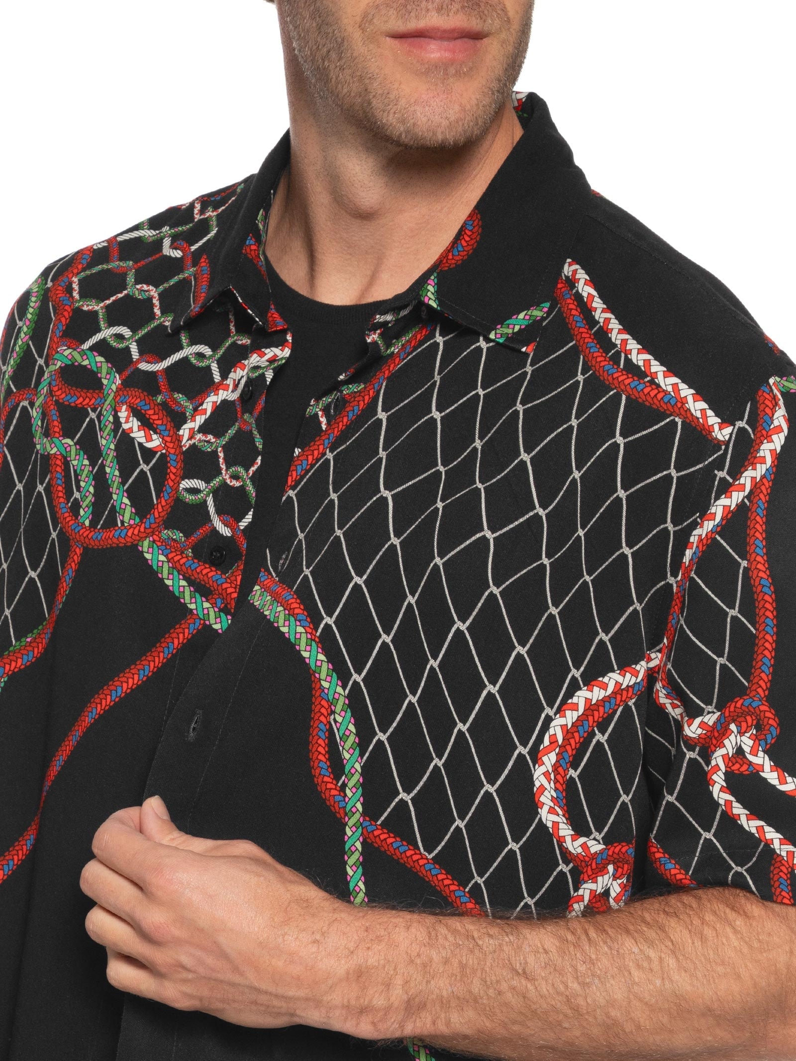 Camisa Masculina Nós Preto Osklen