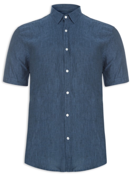Camisa Masculina Onda – Azul