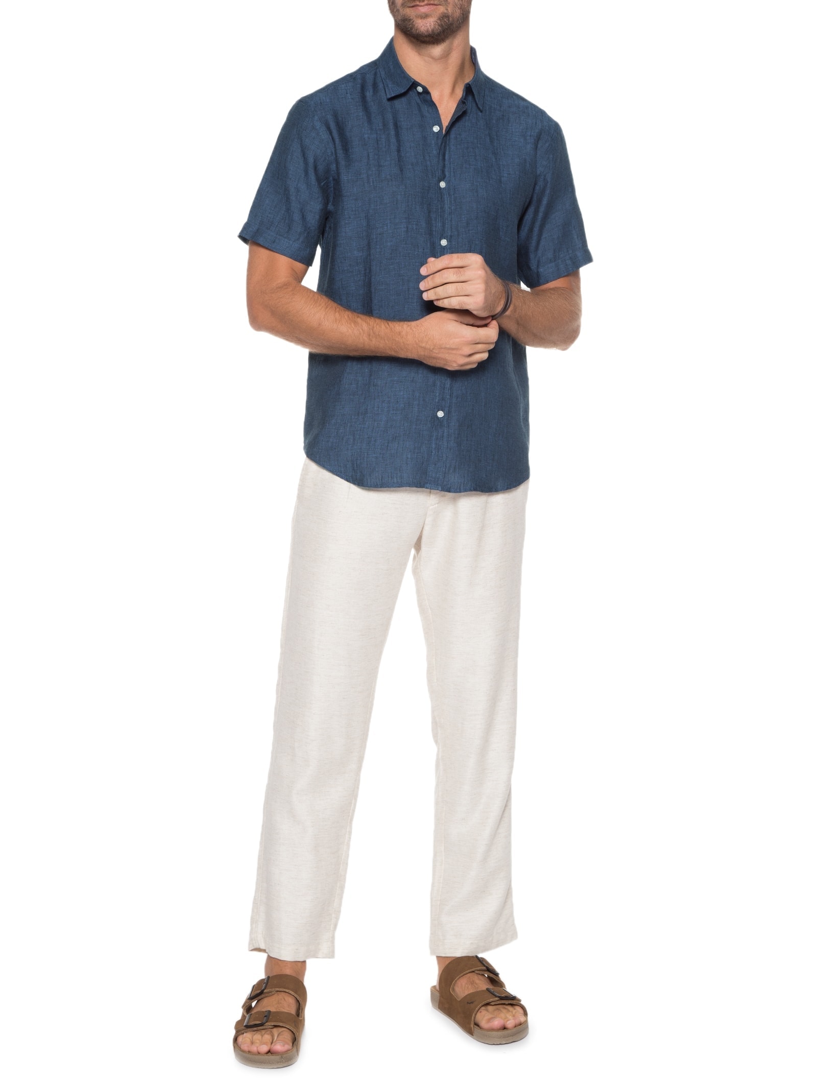 Camisa Masculina Onda Azul Foxton