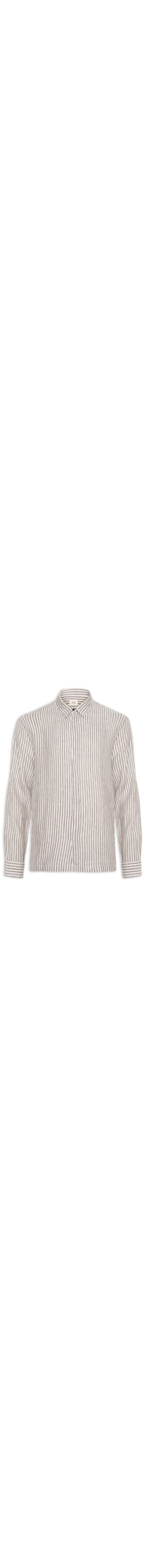 Camisa Masculina Over Brun Stripes - Marrom