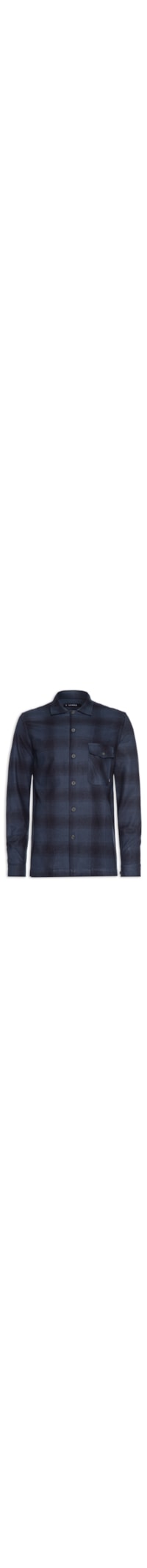 Camisa Masculina Overshirt Flanelada Xd Navy - Azul