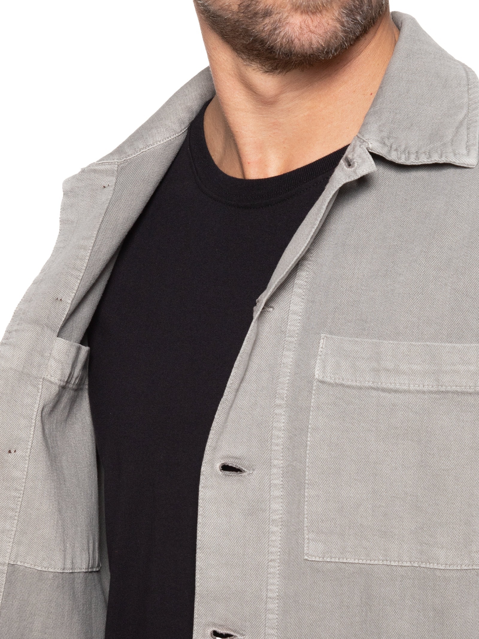 Camisa Masculina Overshirt Rennes Cinza Austral