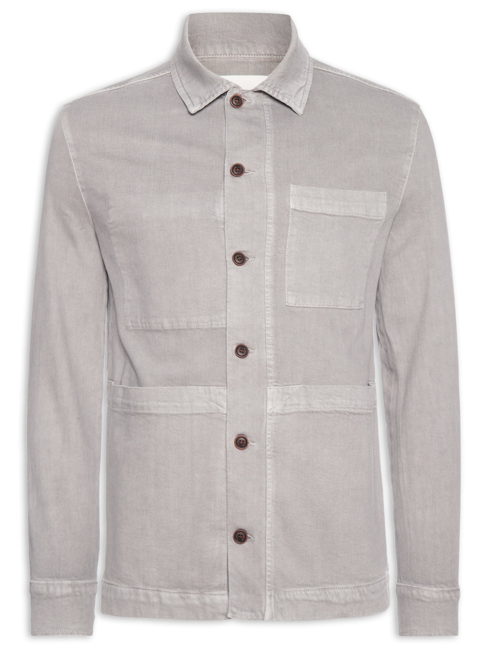 Camisa Masculina Overshirt Rennes Cinza Austral