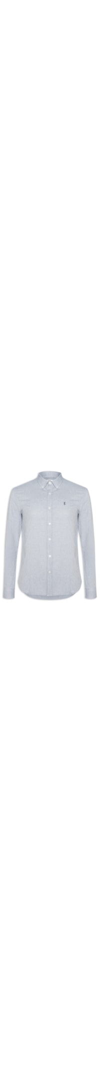 Camisa Masculina Oxford Button Down – Azul