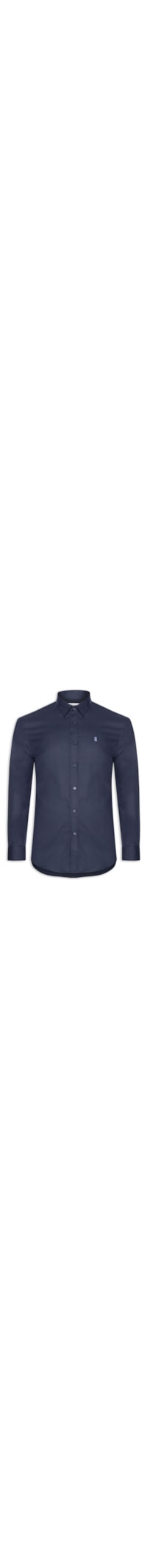 Camisa Masculina Oxford Comfort - Azul