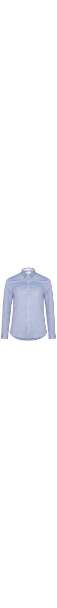 Camisa Masculina Oxford Lisa - Azul