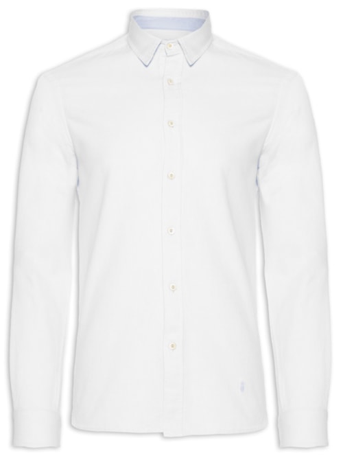 Camisa Masculina Oxford Lisa – Branco