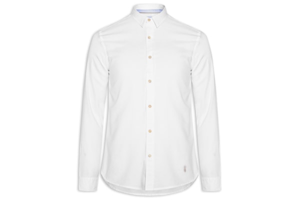 Camisa Masculina Oxford Lisa - Branco