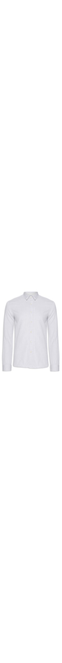 Camisa Masculina Oxford Lisa - Cinza