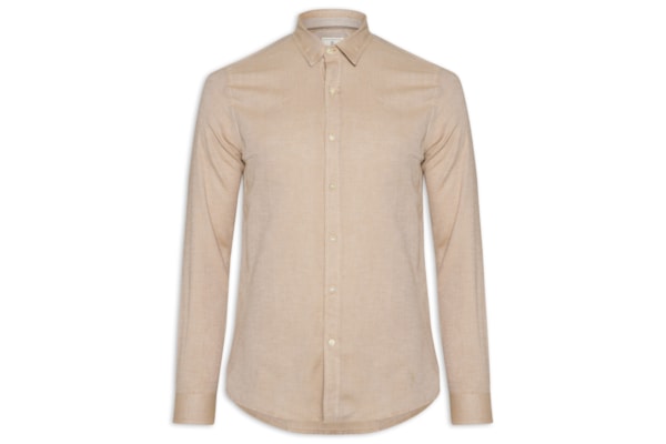 Camisa Masculina Oxford Lisa - Laranja