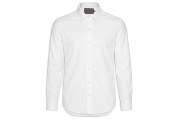 Camisa Masculina Oxford Manga Longa - Branco