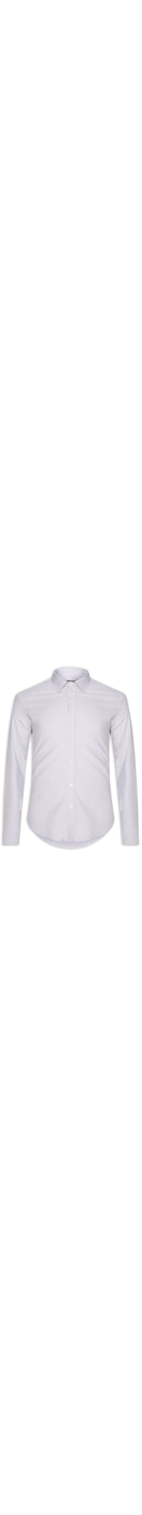 Camisa Masculina Oxford Manga Longa - Cinza