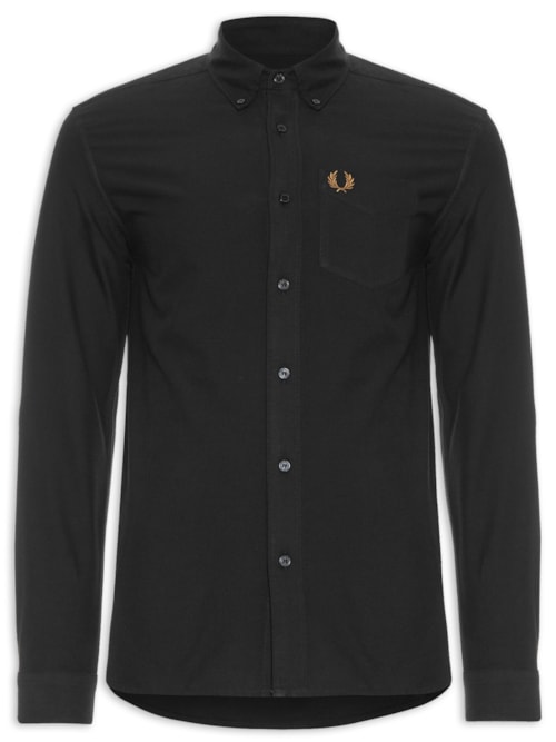 Camisa Masculina Oxford – Preto