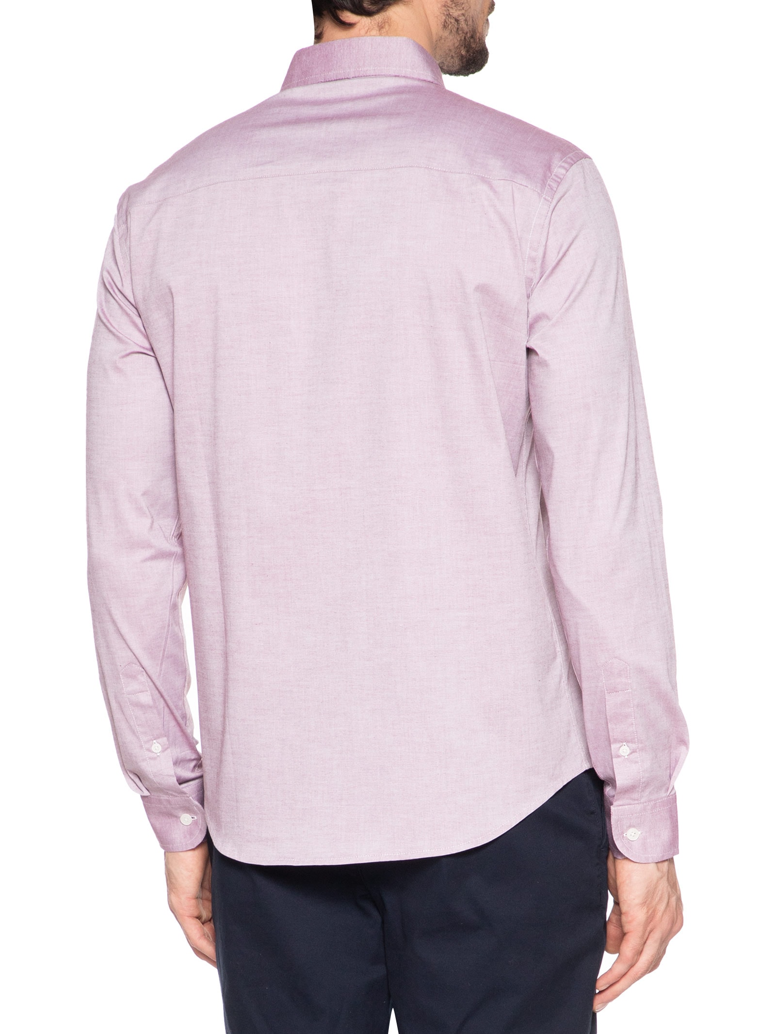 Camisa Masculina Oxford Regular Fit Com Elastano Vermelho Sergio K