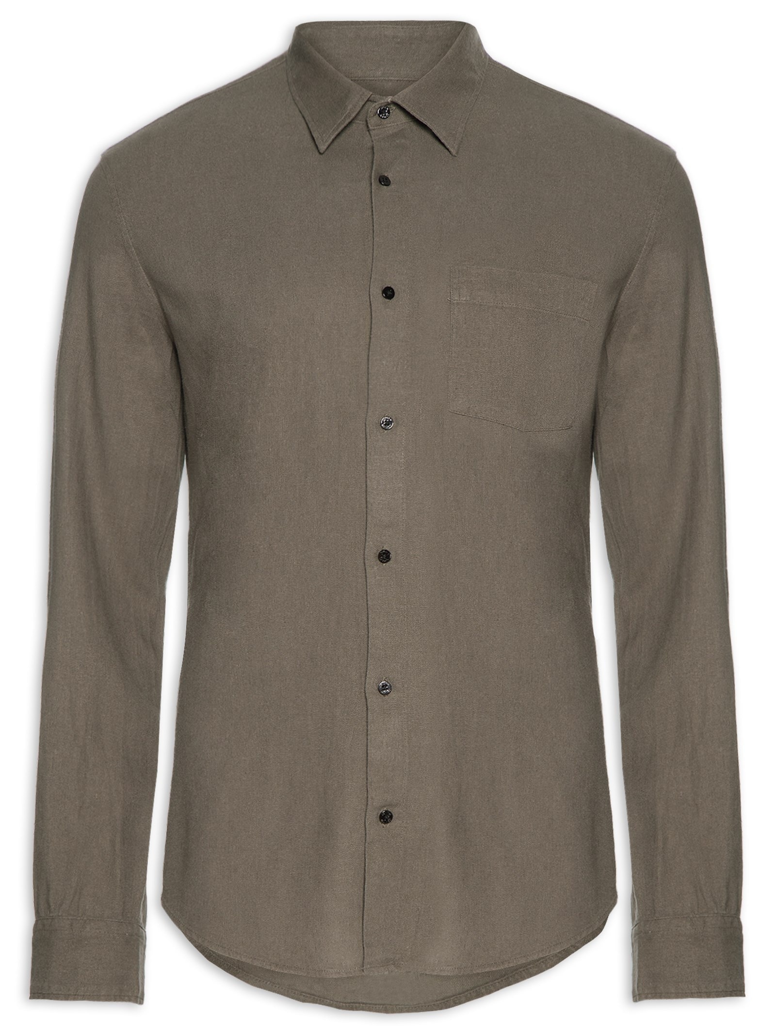 Camisa Masculina Pala Crafted New Marrom Osklen