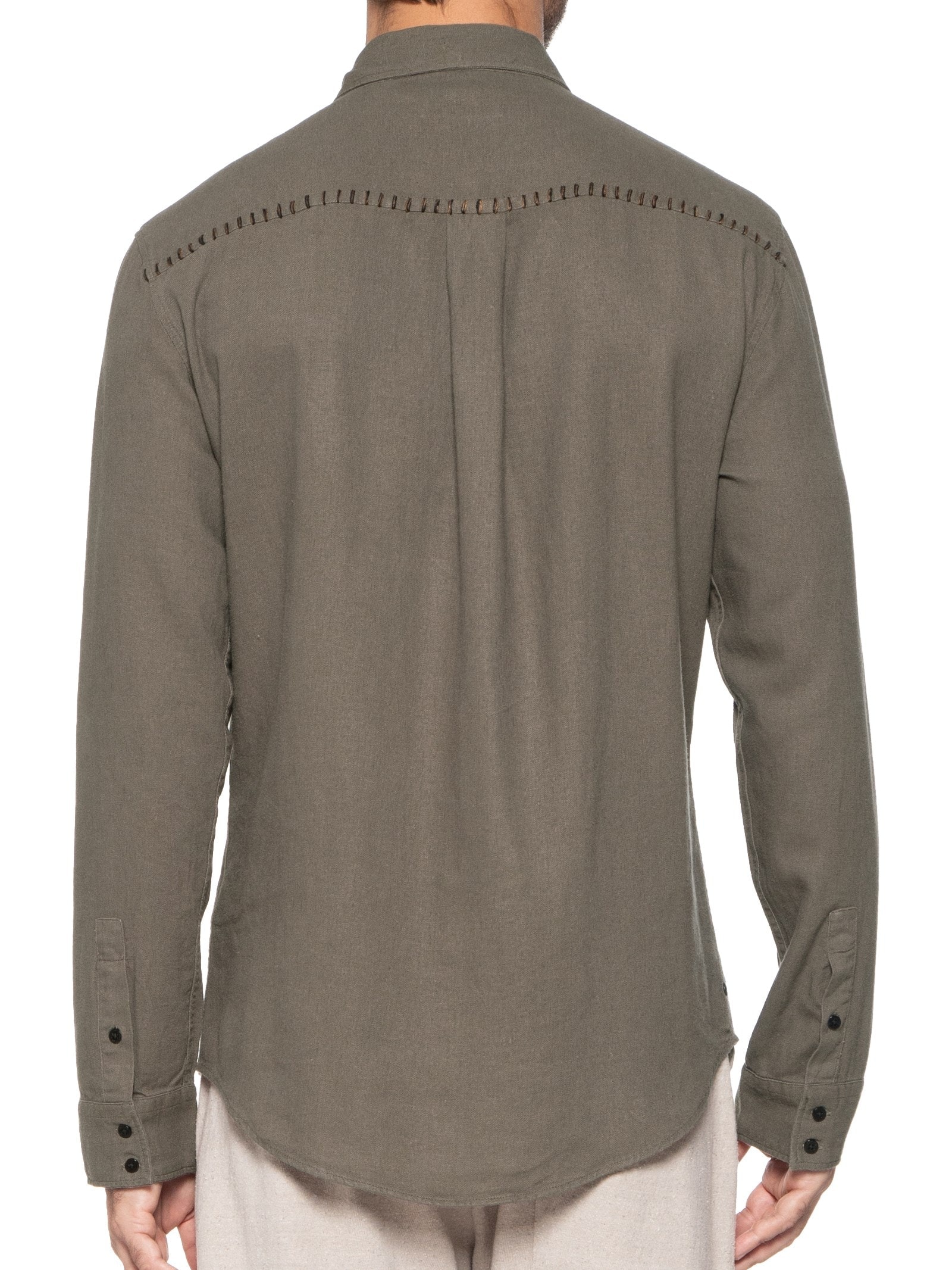 Camisa Masculina Pala Crafted New Marrom Osklen