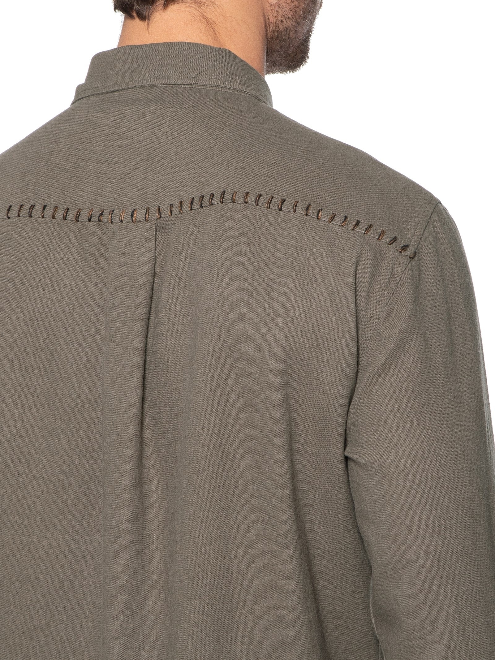 Camisa Masculina Pala Crafted New Marrom Osklen